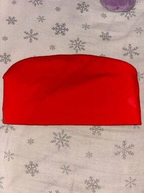 Women’s Red Strapless Sports Bandeau